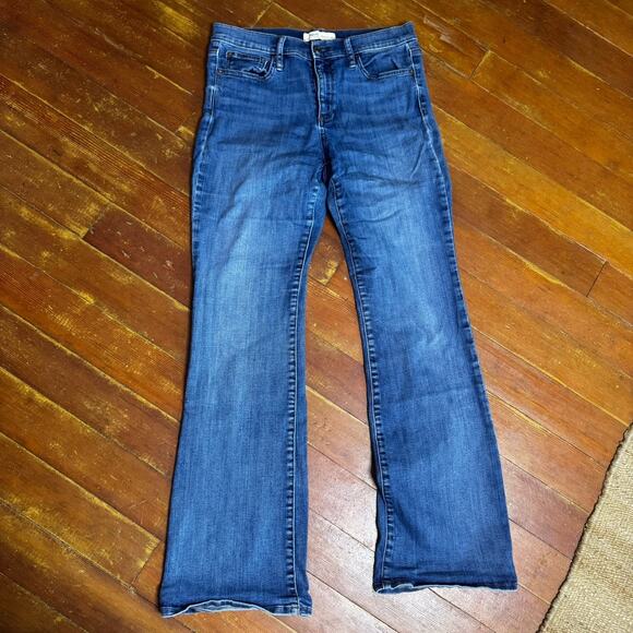 GAP 1969 Perfect Boot Jeans Bootcut Stone Wash Denim Stretch Y2K Flare 31 R - Picture 1 of 5